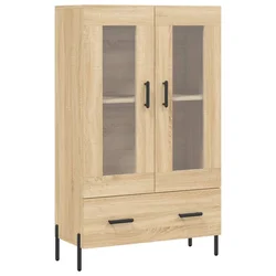 Visoka komoda boja hrasta 69,5 x 31 x 115 cm konstruirano drvo