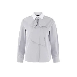 Trendyol Bluza grafit / bela