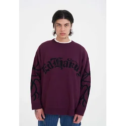 Ed Hardy Pulover temno liila/črna