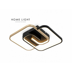 HOME LIGHT Vesta 633 Plafonska svetiljka 40W 3000K CRNA/ZLATO