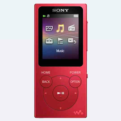SONY MP3 predvajalnik NW-E393R, rdeč