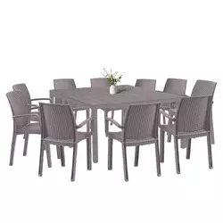 Set vrtnega pohištva Letta 10+1 cappuccino