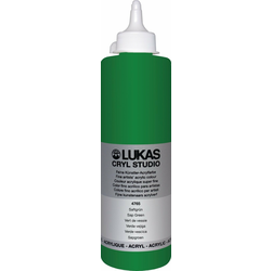 Lukas Cryl Studio Plastic Bottle Akrilna barva Sap Green 500 ml 1 kos