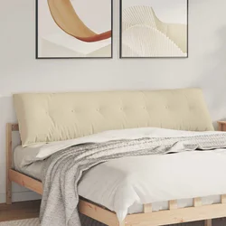 Jastuk za leđa Krema 200 x 19 x 50 cm tkanina