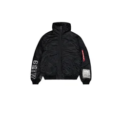 ALPHA INDUSTRIES Zimska jakna rdeča/črna/bela