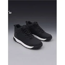 Sinsay - Vodootporne visoke sneakers od veštačke kože sa flis postavom - crno