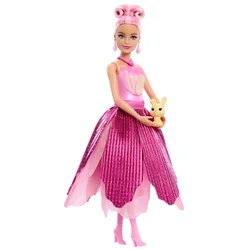 Lutka Barbie Petal Pop - rožnati tulipan, svetlolasa, z dodatki (JMF57)