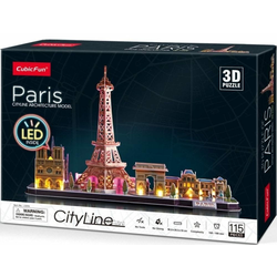 CubicFun CityLine panoramska 3D sestavljanka: Pariz 115 kosov