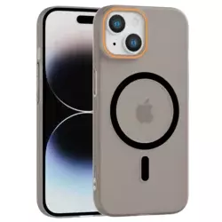 Matte Color MagSafe maska za iPhone 14 – siva