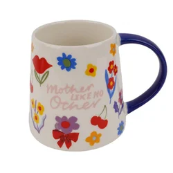 Cute&Cool HOME dekorativna šolja s cvetovima480ml