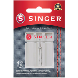 Singer 2 mm 1x80 Dvojna šivalna igla