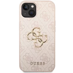 Guess zaščitni ovitek Big Metal Logo 4G Pink Hard Case, Iphone 14 Pro