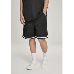Premium Stripes mesh shorts black