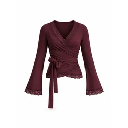 Hiccup Bluza Blusen burgund