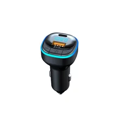 Bluetooth FM transmiter | 1x USB-A 3.1A, 1x USB Tip-C 15W | LED
