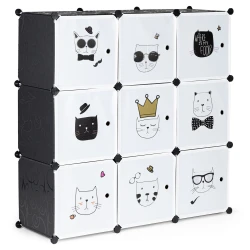 MODERNHOME Dečiji ormar sa 9 polica Cats