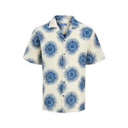 Jack & Jones Premium Srajca JPRBLUBILBAO  ecru / modra