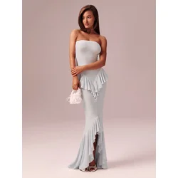 Embody Ženska haljina Emily Tint Bandeau, Svetloplava