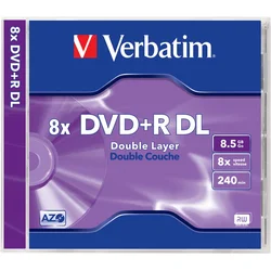 DVD+R DL 8,5/240 8x JC Mat Silver Verbatim 43541