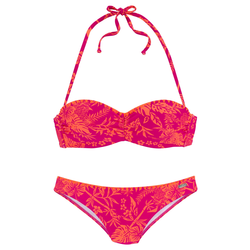 VENICE BEACH Bikini oranžna/temno roza