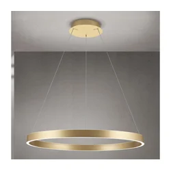 Orion - LED luster na sajli, prigušiva, KOLK LED/80W/230V 2700/3000/4000K prečnika 80 cm, zlatna