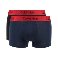 Calvin Klein 2-pack Oprijete boksarice 383447 Črna Modra