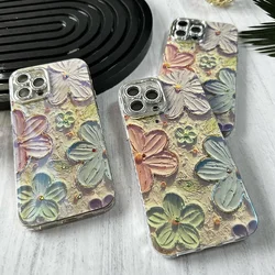 Maska za iPhone 16 Painting Flower zelena