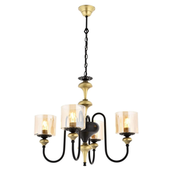 Opviq Luster Av-4161-4E, 100 cm, Crno-bež
