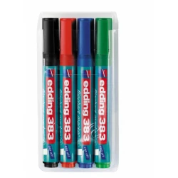 Flipchart marker 383 1-5mm, kosi vrh, set 1/4