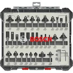 Komplet raznih glodala, 30 komada, prihvat 8 mm Bosch