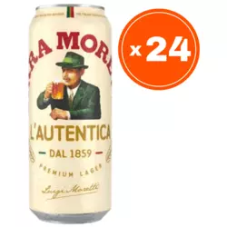 Birra Moretti Svetlo pivo, 0.5l, 24 komada