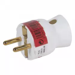 50188 UTIKAČ 2P+E/16A/230V MAX.3680W KUTNI BIJELI