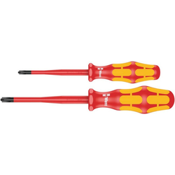 WERA Set šrafcigera 165 PZ / S # 1 + 2 Kraftform plus serija 100 2/1 crveni