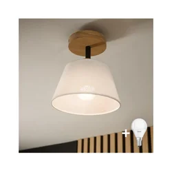 Brilagi - LED Plafonski luster ANTHONY 1xE14/60W/230V hrast/bela