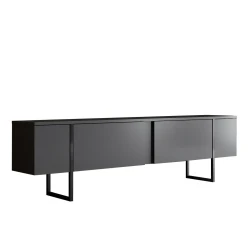 Hanah Home Luxe Set za dnevnu sobu, 2 komada, Antracit