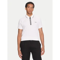 Boss Polo majica Philix 50519760 Bela Regular Fit