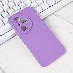 Silikonska maska za Honor 400 Pro Pro Camera, Ljubičasta