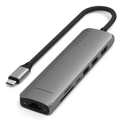 Satechi 7-in-1 USB-C Slim Multiport Adapter with Ethernet