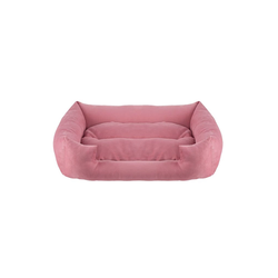 Paws & Whiskers Krevet za ljubimce Kare, 60 × 45 × 15 cm, Roze