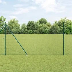 Euro ograda s špicama 10 x 1,6 m Čelik premazan PVC-om Zelena