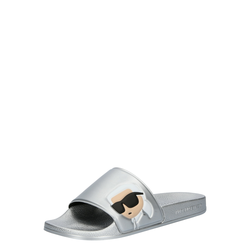 KARL LAGERFELD Ženske papuče KL80905N-VSL, Srebrne boje