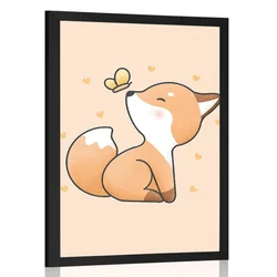 Plakat radovedna lisička - 60x90 no frame