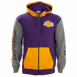 Los Angeles Lakers Mitchell and Ness zip majica sa kapuljačom