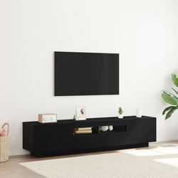 Set TV komoda 2 pcs Crna 180 x 35 x 40 cm Konstruirano drvo