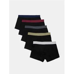 Sinsay - Pamučne bokserice 5 pack - crno