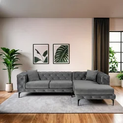 Atelier del Sofa Ugaona garnitura Como Eco, 270 cm, Antracit