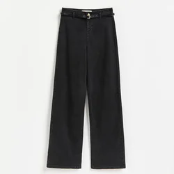 Reserved - Wide leg farmerke s pojasom