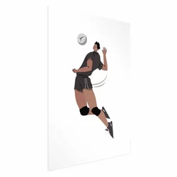 shumee Plakat - Odbojkarica na svetlem ozadju - ilustracija