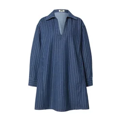 FRNCH PARIS Obleka  moder denim / temno modra