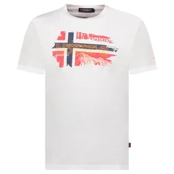 Geographical Norway Muška majica Jysuis db 254, Bela